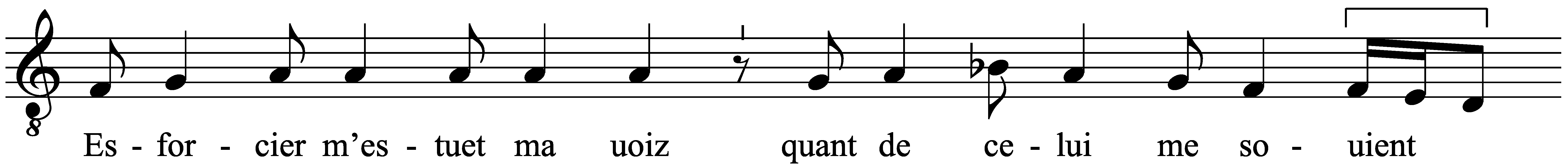 Work musical notation